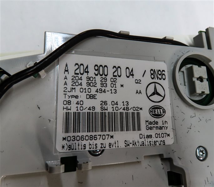 Thumbnail 7: 13 MERCEDES C300 W204 FRONT INTERIOR OVERHEAD DOME LIGHT LAMP w/SWITCHES (Beige)