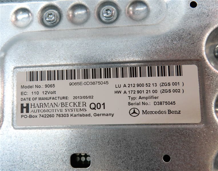 Thumbnail 6: 2012-2015 MERCEDES C E G GLK CLASS (W204 W212 X204 X463) BECKER AUDIO AMPLIFIER