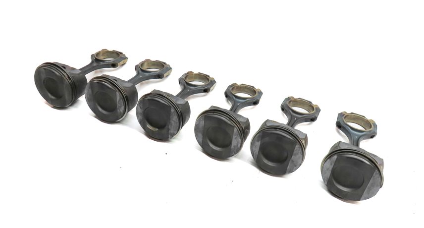 12-18 MERCEDES C E GLE GLK ML SLK (W212 W204 X204 W166 R172) 3.5L PISTON SET-6