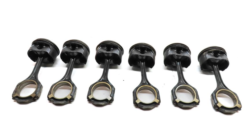 Thumbnail 5: 12-18 MERCEDES C E GLE GLK ML SLK (W212 W204 X204 W166 R172) 3.5L PISTON SET-6