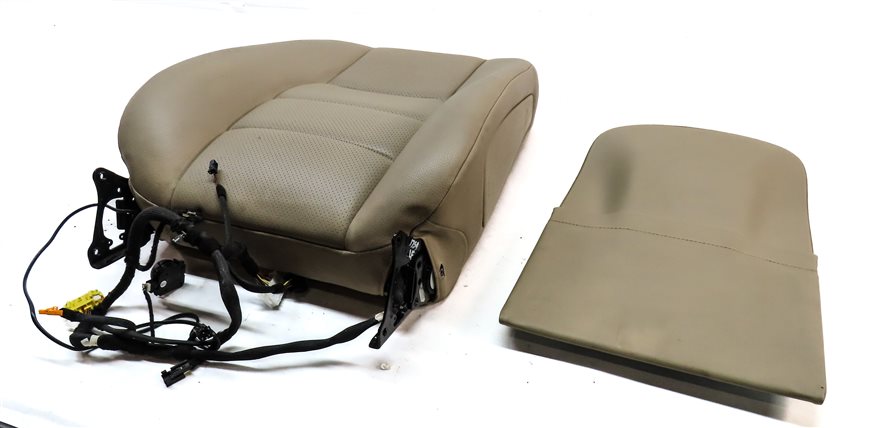 13 MERCEDES C300 W204 FRONT LEFT DRIVER UPPER MEMORY HEATED SEAT CUSHION (Beige)