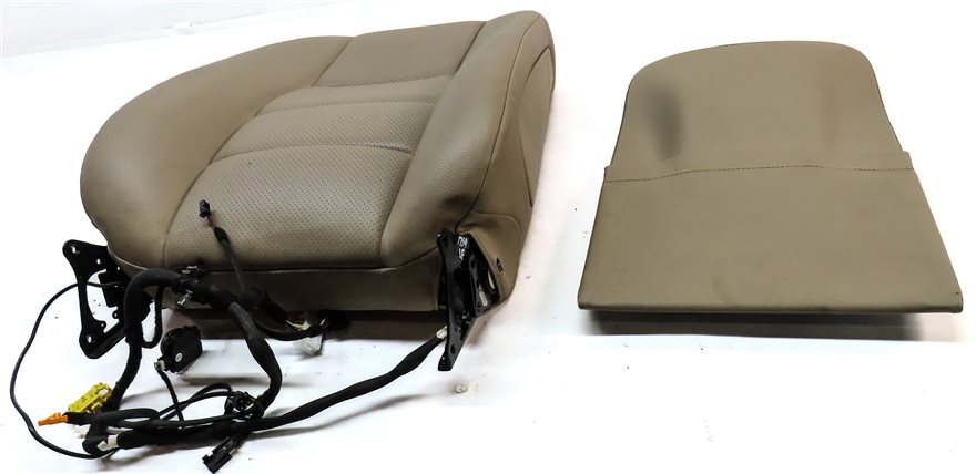 Thumbnail 2: 13 MERCEDES C300 W204 FRONT LEFT DRIVER UPPER MEMORY HEATED SEAT CUSHION (Beige)