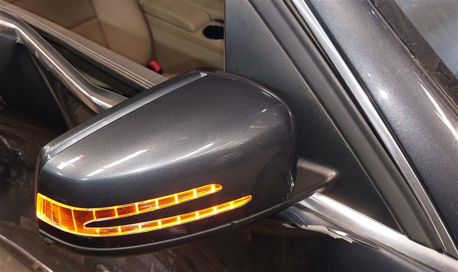 Thumbnail 2: 12-14 MERCEDES C250 C300 C350 (W204) RIGHT HEAT AUTODIM MEM DOOR MIRROR (Gray)