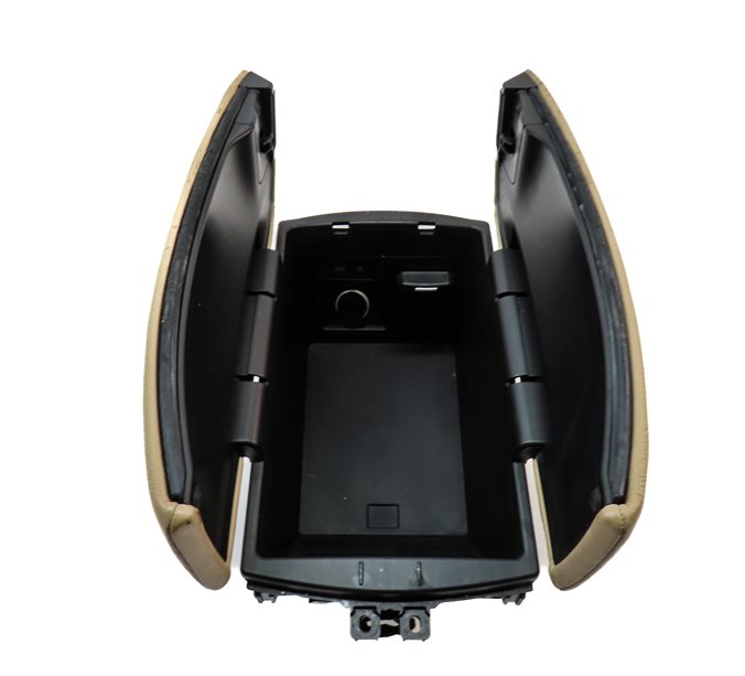 Thumbnail 7: 2007-2010 BMW X5 (E70) FRONT CENTER CONSOLE ARM REST STORAGE COMPARTMENT (Beige)