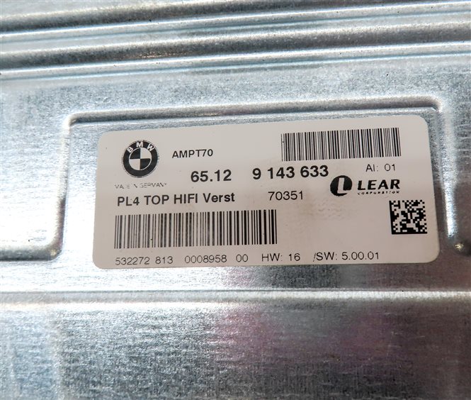 Thumbnail 5: 2007 BMW X5 (E70) RADIO STEREO AUDIO SOUND SYSTEM AMP AMPLIFIER