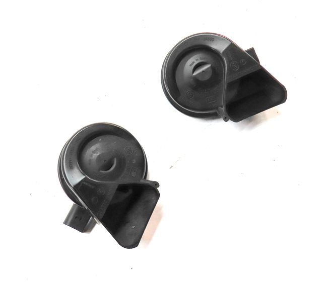 Thumbnail 3: 2007-2015 AUDI Q7 R8 (4L 4S) HIGH & LOW TONE NOTE SIGNAL SAFETY HORN SET-2