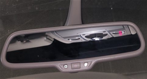 Thumbnail 2: 2010-2015 AUDI Q7 (4L) INTERIOR AUTODIM REAR VIEW MIRROR w/ COMPASS (Gray)