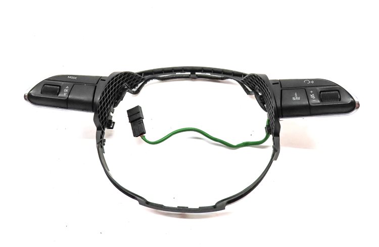 Thumbnail 2: 15 AUDI Q7 (4L) LEFT DRIVER STEERING WHEEL OPTION MEDIA VOLUME SELECT SWITCH SET
