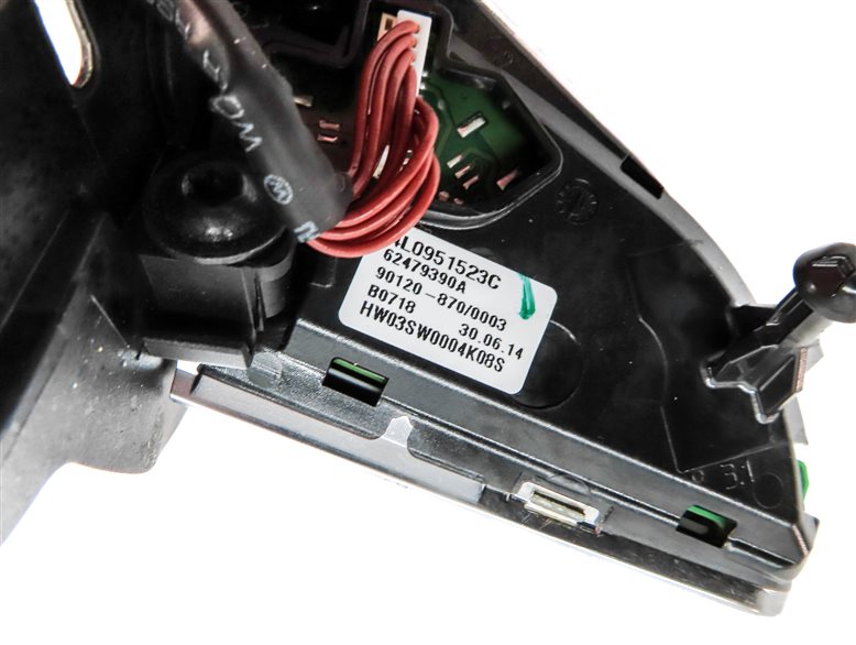 Thumbnail 6: 15 AUDI Q7 (4L) LEFT DRIVER STEERING WHEEL OPTION MEDIA VOLUME SELECT SWITCH SET
