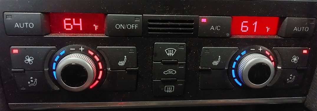 Thumbnail 2: 2013-2015 AUDI Q7 (4L) HEATER AC TEMPERATURE CLIMATE CONTROL PANEL (HEATED SEAT)