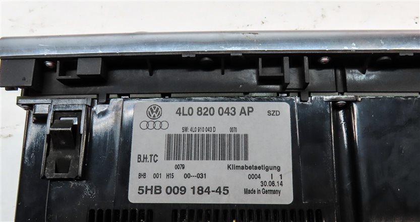 Thumbnail 8: 2013-2015 AUDI Q7 (4L) HEATER AC TEMPERATURE CLIMATE CONTROL PANEL (HEATED SEAT)