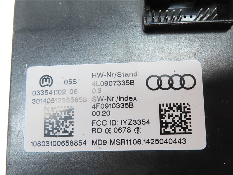 Thumbnail 19: 13-15 AUDI Q7 (4L) 3.0L CTWB SUPERCHARGED ENGINE BCM IMMOBILIZER MODULE KEY SET