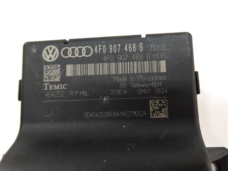 Thumbnail 20: 13-15 AUDI Q7 (4L) 3.0L CTWB SUPERCHARGED ENGINE BCM IMMOBILIZER MODULE KEY SET