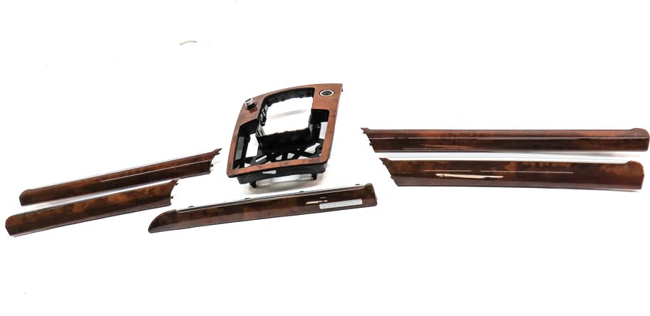 Thumbnail 2: 15 AUDI Q7 (4L) INTERIOR DASH CENTER CONSOLE FRONT/REAR DOOR TRIM SET/6 (Walnut)
