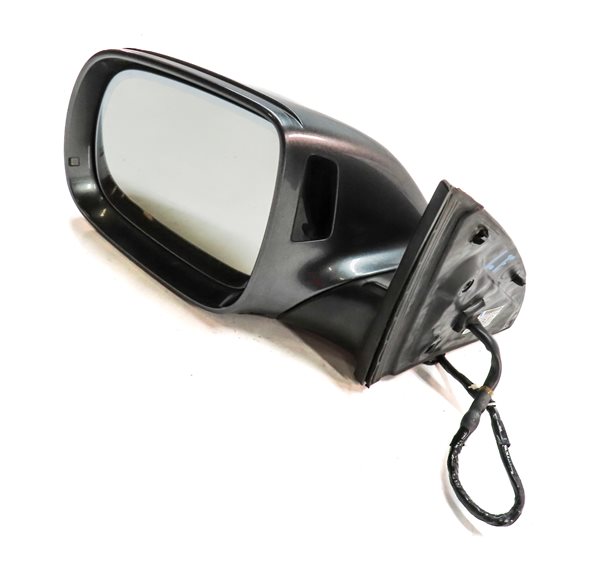 Thumbnail 4: 2013-2015 AUDI Q7 (4L) LEFT DRIVER P-FOLD BLIND SPOT DOOR MIRROR (Gray)