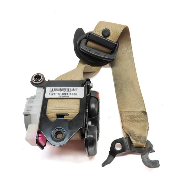 Thumbnail 4: 11-18 BMW X3 X4 (F25 F26) FRONT LEFT DRIVER SEATBELT BUCKLE RETRACTOR (BEIGE)