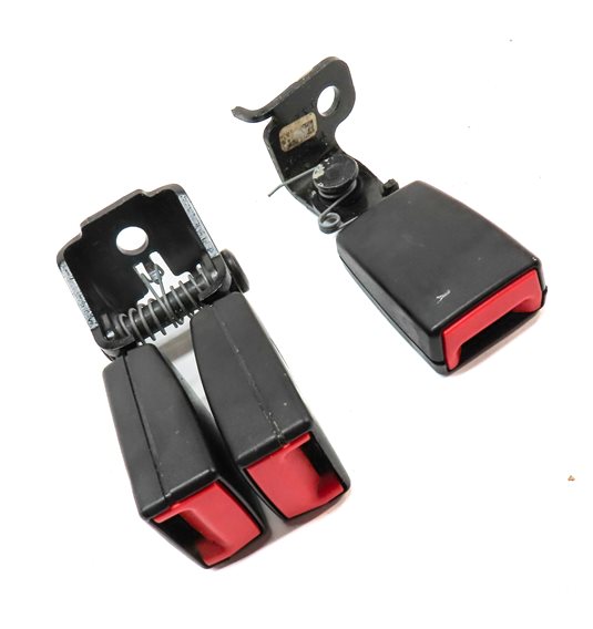 Thumbnail 3: 2014 BMW X3 (F25) REAR LEFT CENTER RIGHT SEAT SEATBELT BUCKLE RECEIVER SET/3