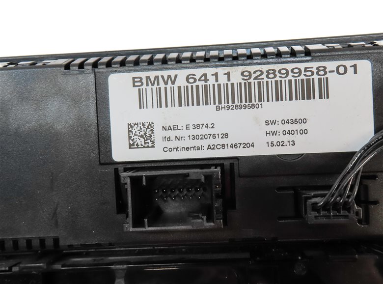 Thumbnail 8: 2014 BMW X3 (F25) FRONT CENTER DASH CLIMATE RADIO CONTROL PANEL UNIT