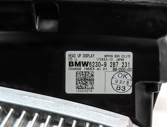 Thumbnail 8: 13-17 BMW X3 (F25) FRONT WINDSHIELD HUD INFORMATION HEADS UP DISPLAY PROJECTOR