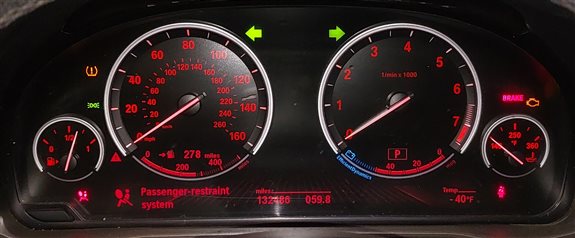 Thumbnail 2: 11-14 BMW 528i 535i 550i 640i 650i 740i 750i 760i X3 SPEEDOMETER GAUGE (132k)