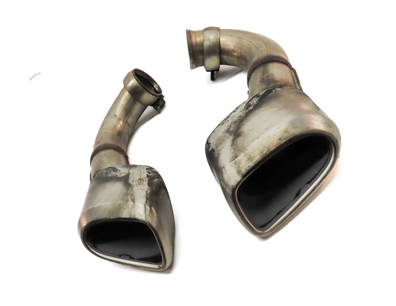 Thumbnail 2: 2008-2010 PORSCHE CAYENNE (957) 3.6L REAR LEFT & RIGHT EXHAUST MUFFLER TIP SET 2