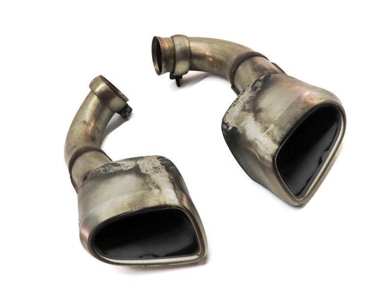 Thumbnail 3: 2008-2010 PORSCHE CAYENNE (957) 3.6L REAR LEFT & RIGHT EXHAUST MUFFLER TIP SET 2