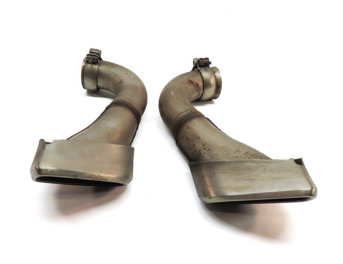 Thumbnail 5: 2008-2010 PORSCHE CAYENNE (957) 3.6L REAR LEFT & RIGHT EXHAUST MUFFLER TIP SET 2