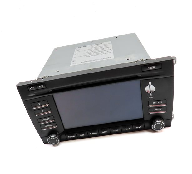 Thumbnail 4: 09-10 PORSCHE CAYENNE (957) FRONT LOWER DASH RADIO CD NAVI MULTIMEDIA SCREEN