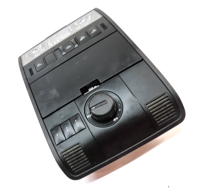 Thumbnail 3: 2010 PORSCHE CAYENNE (957) FRONT INTERIOR DOME LIGHT LAMP w/ SWITCHES (Black)