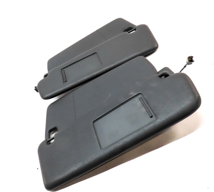 Thumbnail 3: 2006-2010 PORSCHE CAYENNE (955 957) FRONT LEFT & RIGHT SUNVISOR SET (Black)