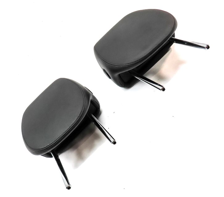 Thumbnail 3: 05-10 PORSCHE CAYENNE 955 957 FRONT LEFT RIGHT SEAT HEADREST SET/2 (BLACK)