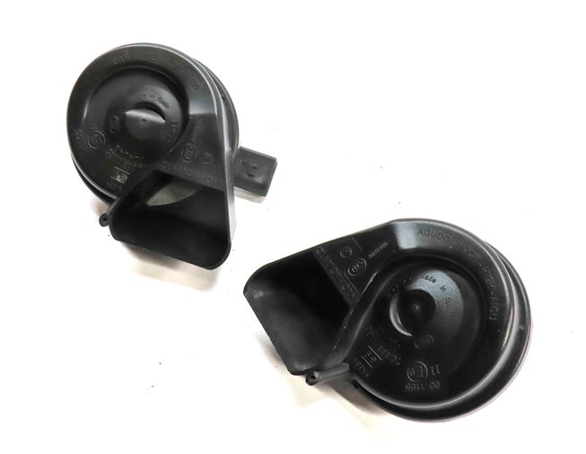 Thumbnail 3: 2007-2015 AUDI Q7 R8 (4L 4S) HIGH & LOW TONE NOTE SIGNAL SAFETY HORN SET-2