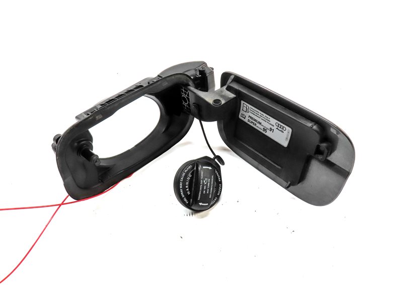 Thumbnail 6: 2010-2015 AUDI Q7 (4L) FUEL TANK DOOR LID COVER TRIM w/ HOUSING (Gray)