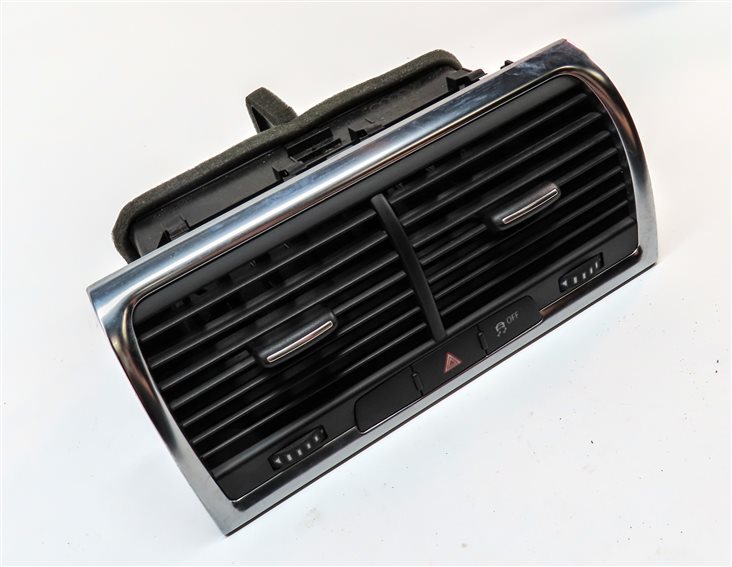 Thumbnail 3: 2011 AUDI Q7 (4L) FRONT CENTER DASH HEAT AIR AC HVAC DUAL VENT (Black)