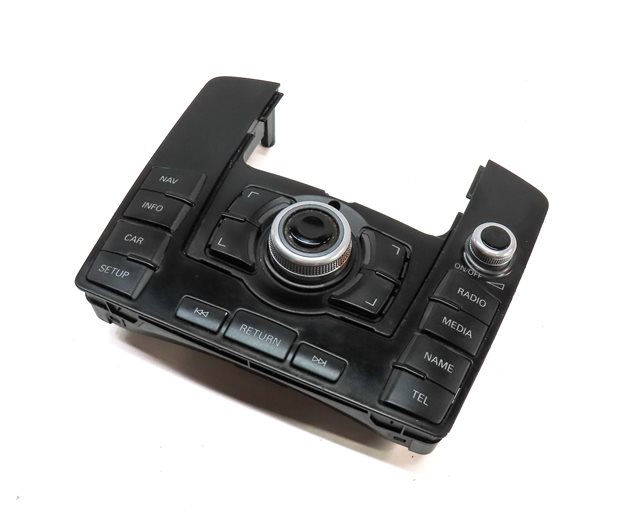 2010-2011 AUDI Q7 (4L) CENTER CONSOLE RADIO MMI NAVIGATION CONTROL SWITCH PANEL