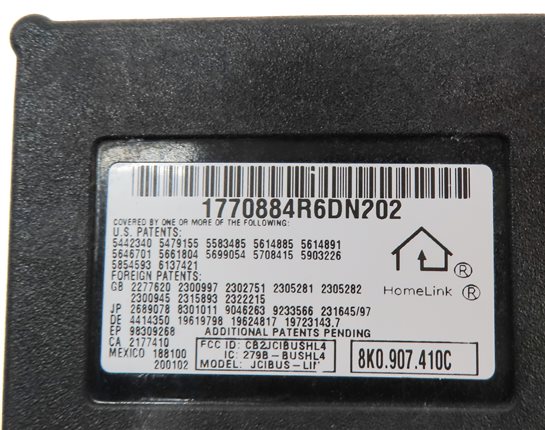 Thumbnail 6: 2008-2012 AUDI A4 S4 A5 Q5 Q7 (B8 8K 8T 8R 4L) HOMELINK GARAGE DOOR GATE MODULE