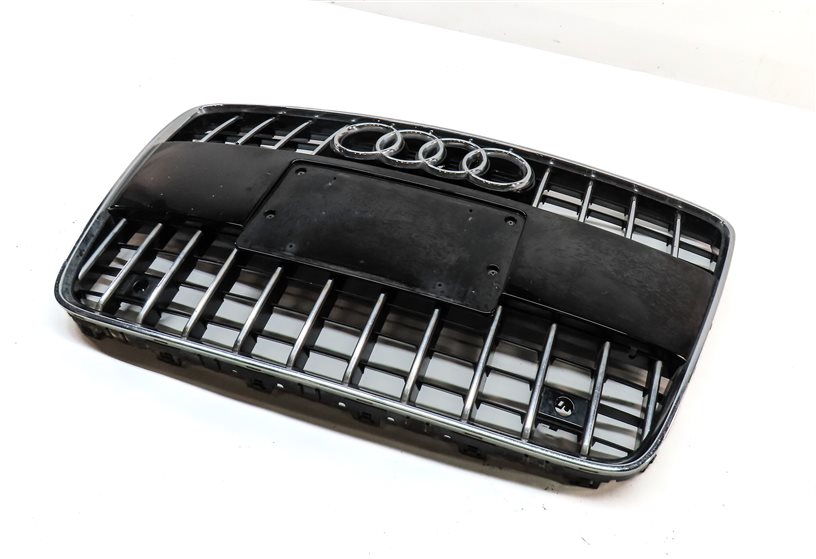 2010-2015 AUDI Q7 (4L) FRONT MAIN CENTER HOOD GRILLE AIR VENT TRIM (BLACK)