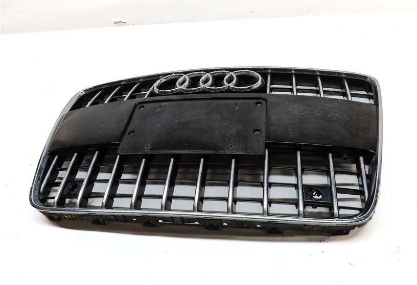 Thumbnail 2: 2010-2015 AUDI Q7 (4L) FRONT MAIN CENTER HOOD GRILLE AIR VENT TRIM (BLACK)