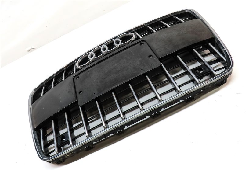 Thumbnail 3: 2010-2015 AUDI Q7 (4L) FRONT MAIN CENTER HOOD GRILLE AIR VENT TRIM (BLACK)