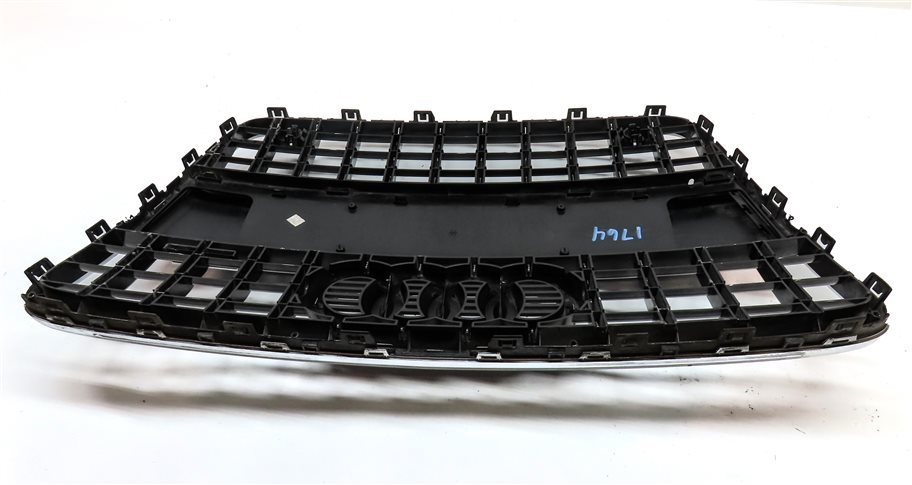 Thumbnail 6: 2010-2015 AUDI Q7 (4L) FRONT MAIN CENTER HOOD GRILLE AIR VENT TRIM (BLACK)