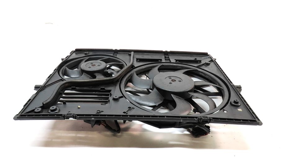 Thumbnail 4: 2011-2015 AUDI Q7 (4L) 3.0L ENGINE RADIATOR COOLING FAN ASSEMBLY w/ SHROUD