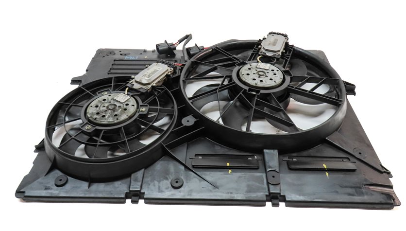 Thumbnail 5: 2011-2015 AUDI Q7 (4L) 3.0L ENGINE RADIATOR COOLING FAN ASSEMBLY w/ SHROUD