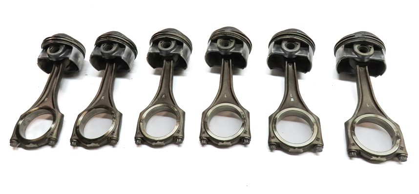Thumbnail 5: 09-17 AUDI A6 A7 A8 Q5 Q7 S4 S6 Q5 TOUAREG 3.0L SUPERCHARGED ENGINE PISTON SET 6
