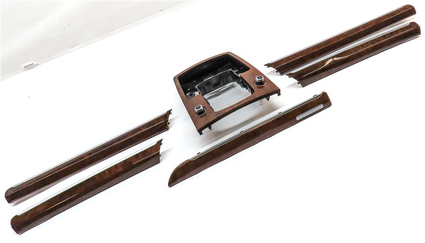 Thumbnail 3: 2011 AUDI Q7 (4L) INTERIOR DASH DOOR CENTER CONSOLE WOOD TRIM SET (Walnut)