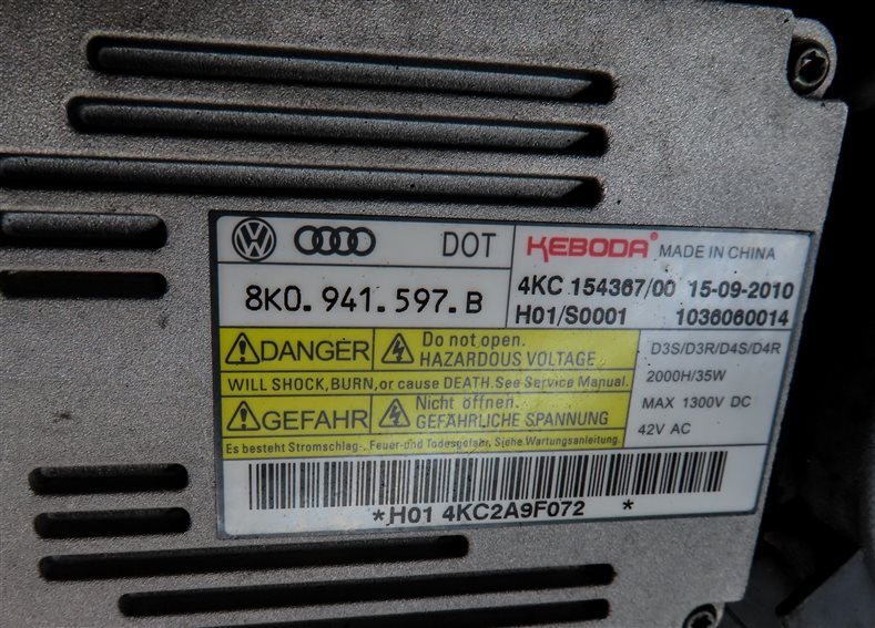 Thumbnail 9: 2010-2015 AUDI Q7 (4L) LEFT DRIVER XENON HID HEADLIGHT LIGHT LAMP (NON AFS)