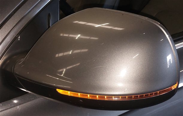 Thumbnail 2: 10-12 AUDI Q7 (4L) LEFT DRIVER P-FOLD AUTODIM MEMORY DOOR MIRROR (Gray)