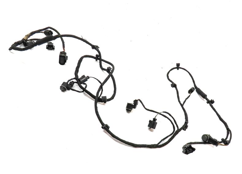 11 AUDI Q7 (4L) FRONT PARK ASSIST PDC DISTANCE CONTROL WIRE SENSOR SET/4 (Gray)