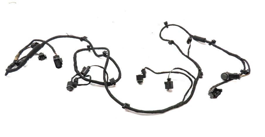 Thumbnail 2: 11 AUDI Q7 (4L) FRONT PARK ASSIST PDC DISTANCE CONTROL WIRE SENSOR SET/4 (Gray)