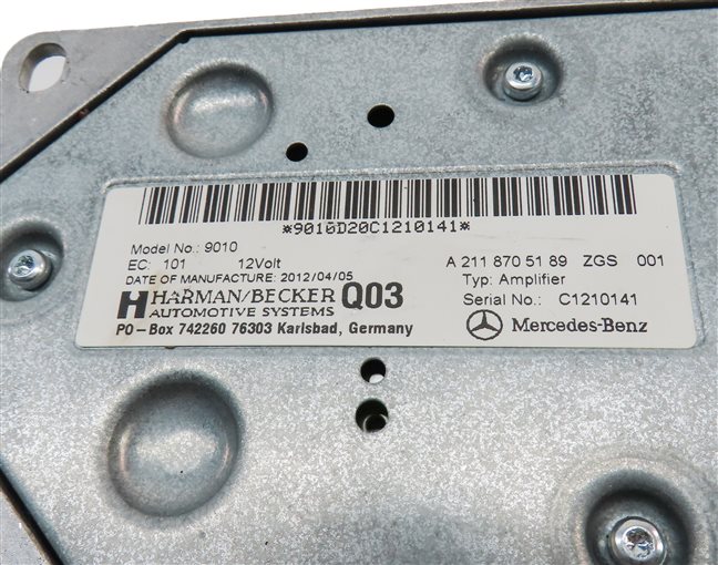 Thumbnail 5: 2012 MERCEDES E350 (W212) STEREO AUDIO SOUND SYSTEM SUBWOOFER AMP AMPLIFIER