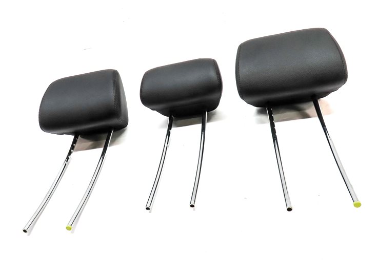 Thumbnail 2: 10-16 MERCEDES E CLASS W212 C207 REAR LEFT CENTER RIGHT HEADREST SET/3 (Black)